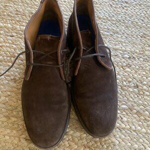 Aquatalia Carlos Men's  Chukka Ankle Boots Brown Suede Weatherproof Sz 8.5 $500!